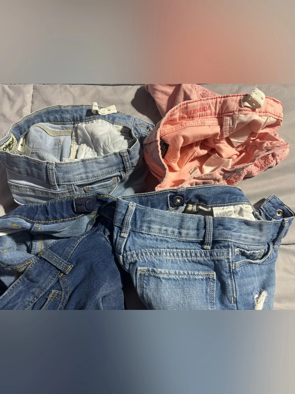 Kids Girls Size 6 Shorts Jeans Denim Bottoms Bundle Oshkosh Lee Old Navy CatJack
